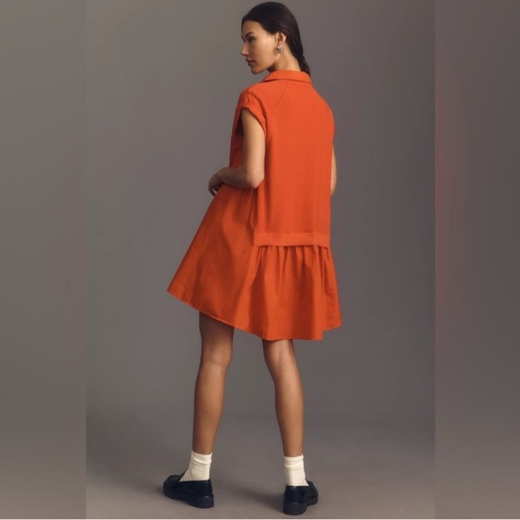 Anthropologie Daily Practice Offsides Mini Dress in Bright Red XLP - Picture 2 of 12